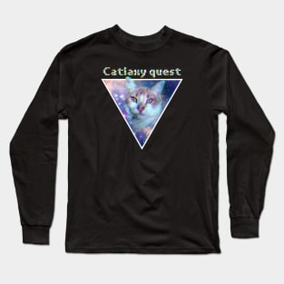 Catlaxy quest! Long Sleeve T-Shirt